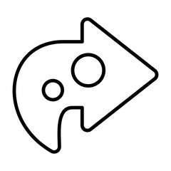 Share Outline Icon Style Design