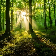 "Golden Sunlight Through Emerald Leaves, A Whispering Breeze in Timeless Trees."...."Mountains Rise, Rivers Flow, Nature’s Beauty in Endless Glow."