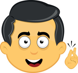 vector illustration yellow emoji character male, snapping your fingers hand