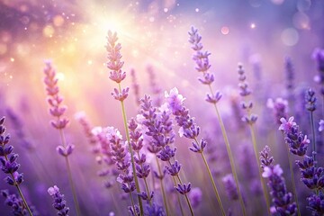 Naklejka premium Elegant purple abstract texture: a swirl of lavender luxury for cosmetic branding and packaging design.