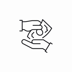 cash pay option icon sign vector