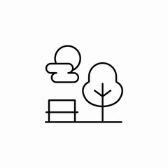 city green park icon sign vector