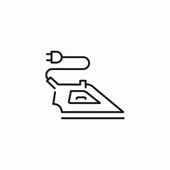 clothes iron icon sign vector