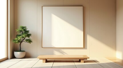 Minimalist interior design, Japanese zen style