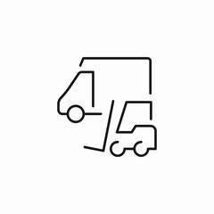 forklift truck warehouse icon sign vector