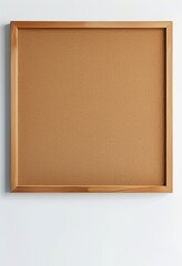 Fototapeta premium Wooden Framed Corkboard Notice Board Minimalist Home Decor