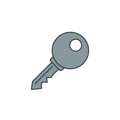 Key icon symbol vector illustration isolated on white background