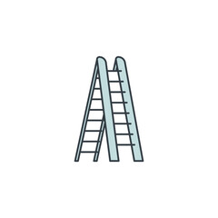 Ladder icon symbol vector illustration isolated on white background