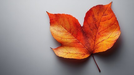 Fototapeta premium autumn leaf isolated on transparent background