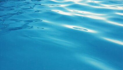 Rippled turquoise water surface