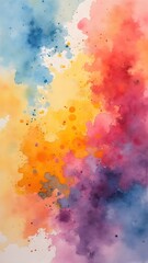 Fototapeta premium Abstract Soft Watercolor Smoke Paint Splash – Vertical Aspect Ratio