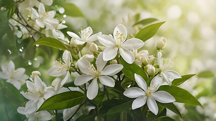 Jasmine flowers background