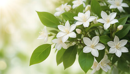 Obraz premium Jasmine flowers background