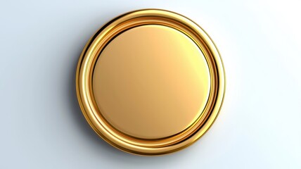 Money and Economic Growth, Investment for Financial Success. Golden circular decorative frame on a light background