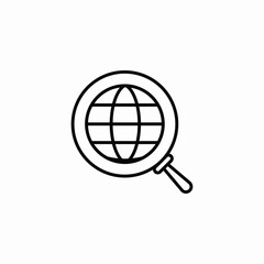global search icon sign vector