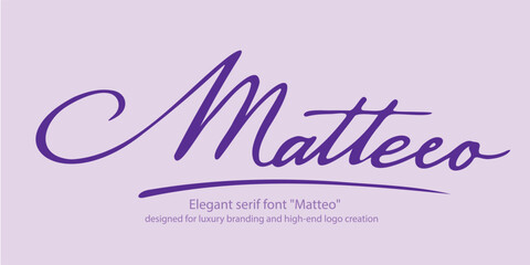 Elegant serif font 