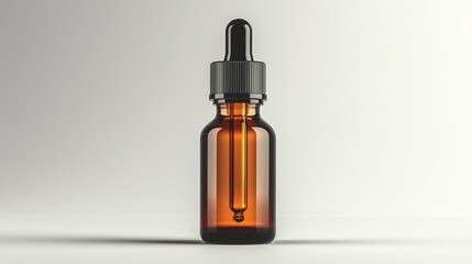 Naklejka premium dropper bottle isolated on transparent background