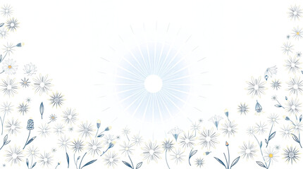 Obraz premium Beautiful floral background