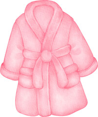 watercolor bathrobe
