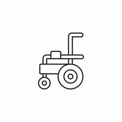 wheelchair disability icon sign vector