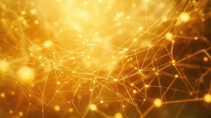 A luminous web of interlinked strands forming a perfect structure, symbolizing unity.