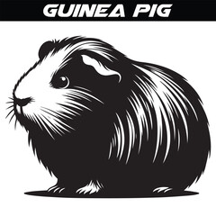 Guinea Pig silhouette vector illustration design
