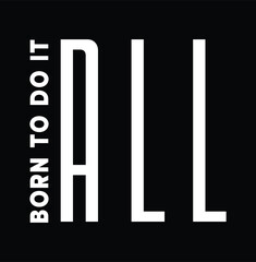 This bold and modern design features the word 