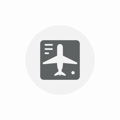 airplane information icon sign vector