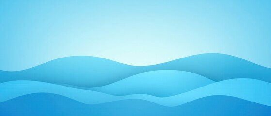 Modern Soft Abstract Textured Background. Abstract blue waves with a smooth gradient background.