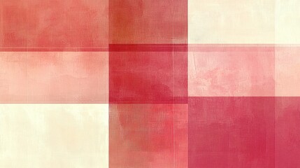 Abstract Red and Cream Textured Background with Geometric Patterns