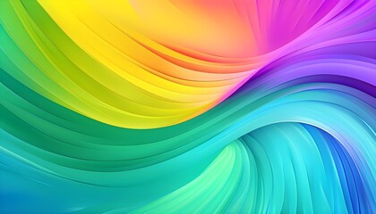Fototapeta premium Colorful illustration with a smooth transition of gradient lines in vibrant spring shades