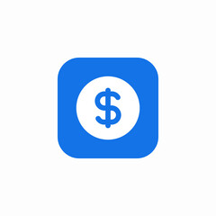 dollar finances icon sign vector