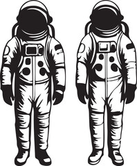 vector illustration of an astronaut