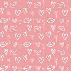 oranges with leaves seamless vector pattern