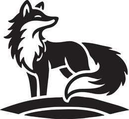 Fox vector silhouette , Silhouettes-Fox-2