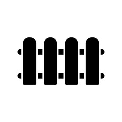 Icon a fence, isolated against a clean background.