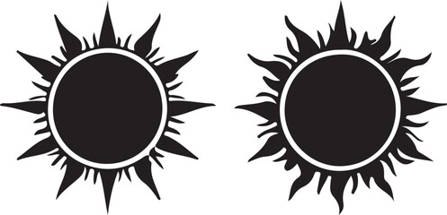 vector illustration of a set of golden laurel wreaths