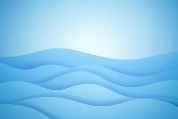 Modern Soft Abstract Textured Background. Calm blue waves in a serene abstract background design.