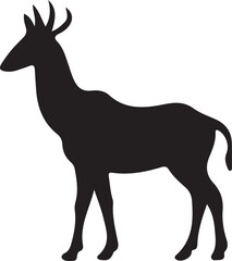 silhouette of a deer