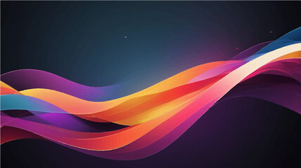 Colorful smooth light lines background