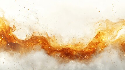 Obraz premium Vibrant White and Orange Background Enveloped in Mystical Smoke Creating an Ethereal Atmosphere for Artistic Expression and Imaginative Designs in Contemporary Digital Art