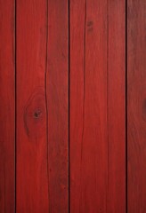 Naklejka premium Rustic Charm, Vibrant Red Wood Panel Texture with Knots and Grain