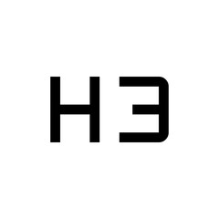 Fototapeta premium H3 Icon 