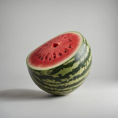 A minimalist, hand-drawn watermelon illustration on a clean white background.