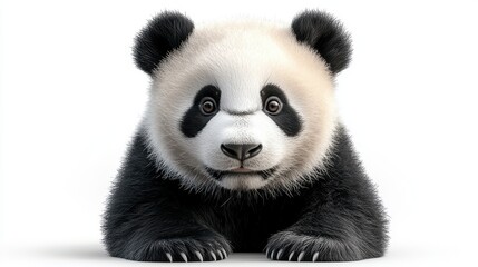 Fototapeta premium panda isolated on transparent background