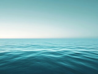Obraz premium Serene Ocean Horizon Tranquil Seascape