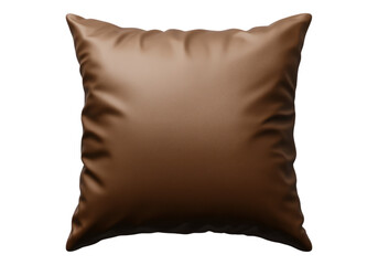 Soft brown pillow.