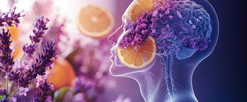 Aromatherapy Citrus & Lavender brain stimulation.  Relaxing background. Wellness