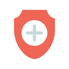 Fototapeta premium Icon a health protection, isolated against a clean background.