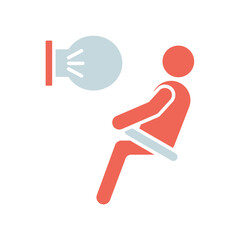 Icon a airbag, isolated against a clean background.
